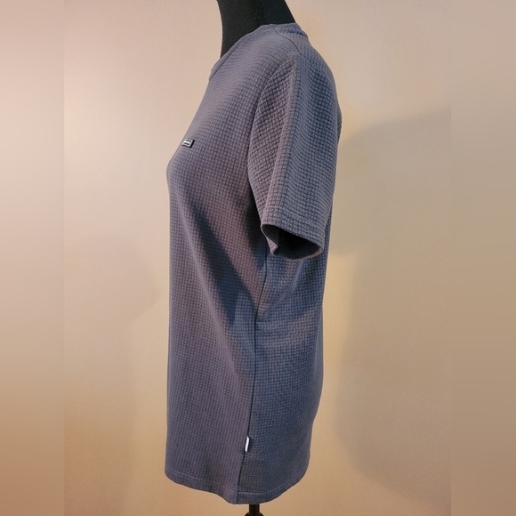 DAILY AESTHETIKZ Men's Short Sleeve T-shirt, Waffle Material, Grey, Size Medium - Picture 3 of 11